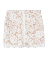 Michael Michael Kors Corded-lace Mini Skirt In White