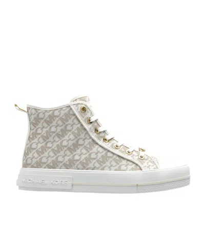Michael Michael Kors Lace-up High-top Casual Shoes In Gray