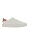 Michael Michael Kors White Cow Leather Sneakers With Textured Sole In White