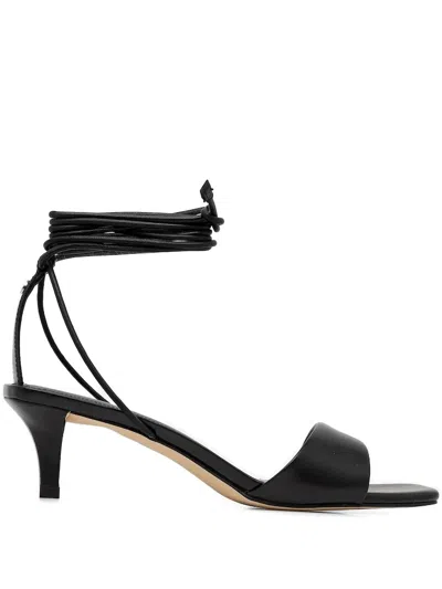 Michael Michael Kors Lace-up Sandals In Black
