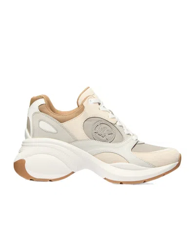 Michael Michael Kors Laced Sneakers In White
