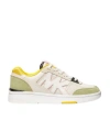 Michael Michael Kors Leather Sneakers With Contrasting Sole In White