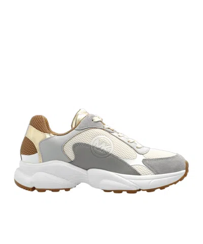 Michael Michael Kors Laced Sneakers In White