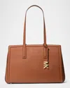 Michael Michael Kors Laila Medium Leather Tote Bag In Luggage