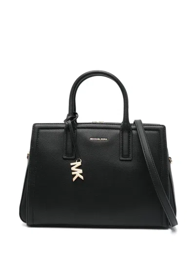 Michael Michael Kors "laila" Medium Satchel Bag In Black