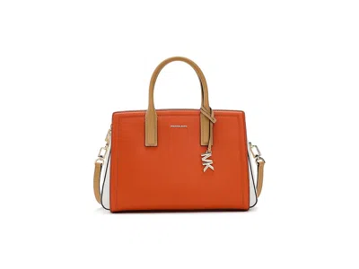 Michael Michael Kors Laila Medium Satchel Satchel Handbags Mimosa Multi: One Size In White