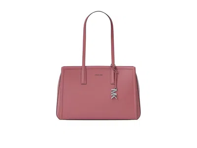 Michael Michael Kors Laila Medium Tote Tote Handbags Rosewood: Md In Red