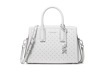 Michael Michael Kors Laila Small Satchel Satchel Handbags Optic White 1: One Size