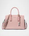 Michael Michael Kors Laila Small Signature Logo Satchel Bag In Smokey Ros