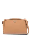 Michael Michael Kors Large Chantal Leather Crossbody Bag In Brown