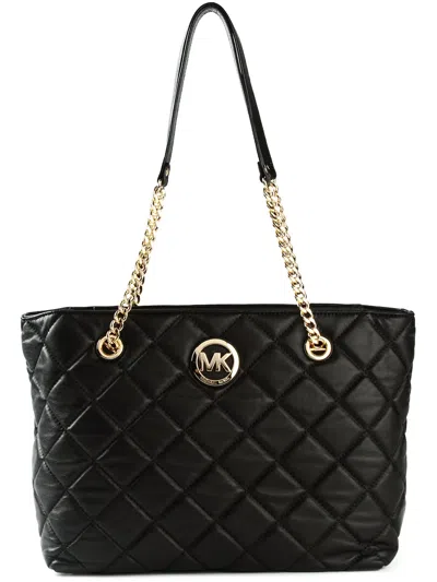 Michael Michael Kors Large 'east West' Quilted Tote In Black