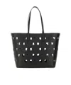 Michael Michael Kors Large Eliza Leather Tote Bag In Black