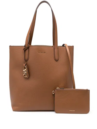 Michael Michael Kors Large Eliza Reversible Leather Tote Bag In Brown