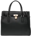 Michael Michael Kors Large Hamilton Moderne Padlock-detail Tote Bag In Black