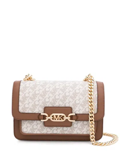 Michael Michael Kors Large Heather Shoulder Bag In Neutrals