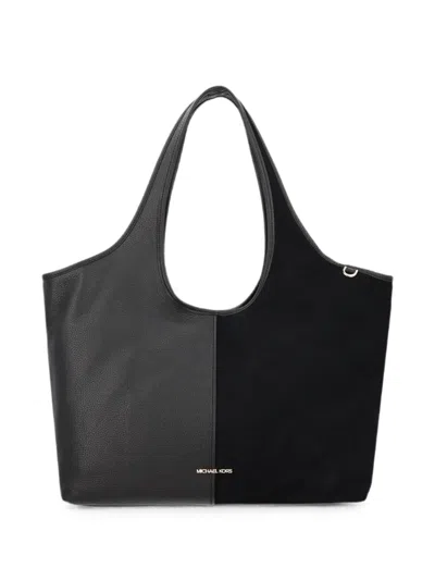 Michael Michael Kors Large Henly Leather Tote Bag In Black