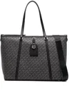 Michael Michael Kors Large Heritage Tote Bag In Black
