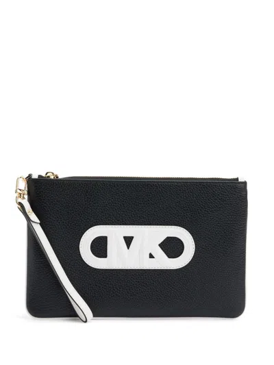 Michael Michael Kors Large Jet Set Clutch Bag In Black