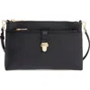 Michael Michael Kors Large Mercer Leather Crossbody Bag In Black
