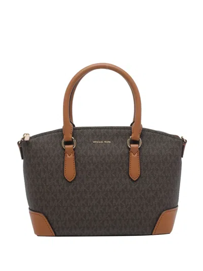 Michael Michael Kors Large Murphy Logo Tote Bag In Brown