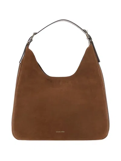 Michael Michael Kors Large Nolita Hobo Shoulder Bag In Brown