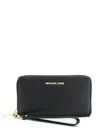 Michael Michael Kors Jet Set Large Flat Phone Case In Black