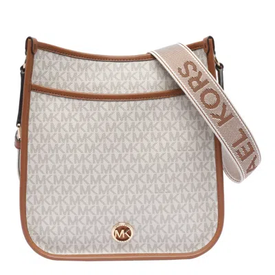 Michael Michael Kors Large Raven Shoulder Bag In Vanillalugg