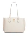 Michael Michael Kors Ruby Leather Tote In Neutrals