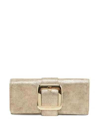 Pre-owned Michael Michael Kors Sutton Clutch Bag In Gold