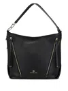 Michael Michael Kors Large Zip-detail Leather Shoulder Bag In Black