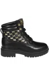 Michael Michael Kors Leather Lace-up Shoes In Schwarz