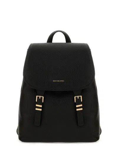 Michael Michael Kors Leather Backpack In Black