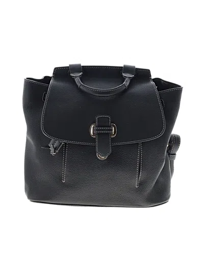 Pre-owned Michael Michael Kors Leather Backpack In Black