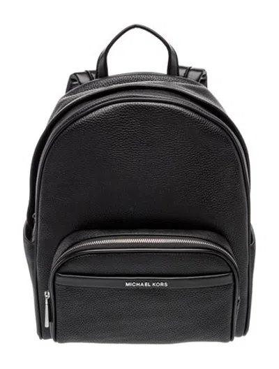 Pre-owned Michael Michael Kors Leather Backpack In Black