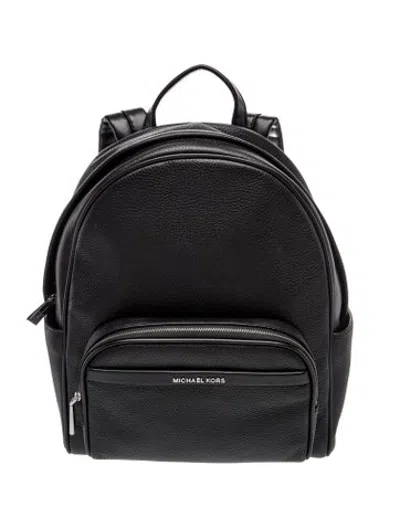 Pre-owned Michael Michael Kors Leather Backpack In Black