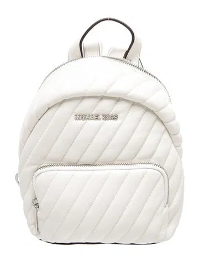 Pre-owned Michael Michael Kors Leather Backpack In Neutrals