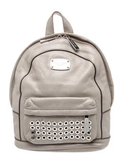 Pre-owned Michael Michael Kors Leather Backpack In Neutrals