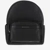 Shop Michael Michael Kors Leather Backpack With Logo In Black