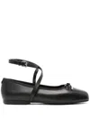 Michael Michael Kors Ballerine Collette In Pelle Nera Donna In Black