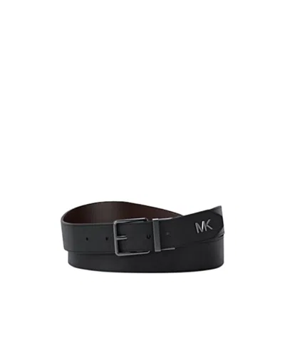 Michael Michael Kors Leather Belt In Black