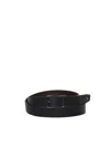 Michael Michael Kors Leather Belt In Black