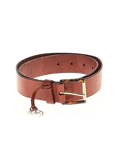 Pre-owned Michael Michael Kors Leather Belt In Brown