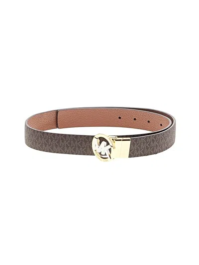 Pre-owned Michael Michael Kors Leather Belt In Brown