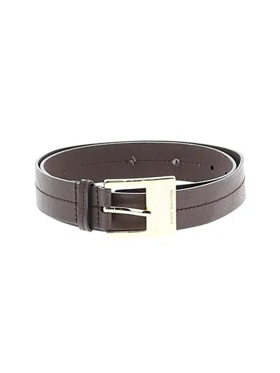 Pre-owned Michael Michael Kors Leather Belt In Brown