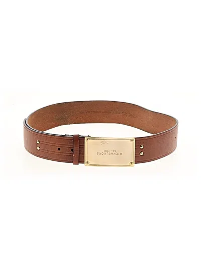 Pre-owned Michael Michael Kors Leather Belt In Brown