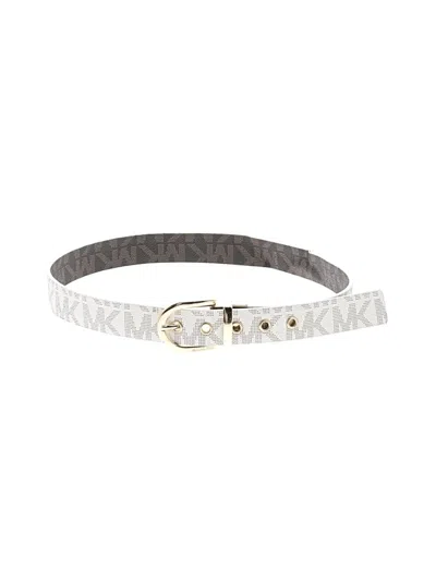 Pre-owned Michael Michael Kors Leather Belt In Gray