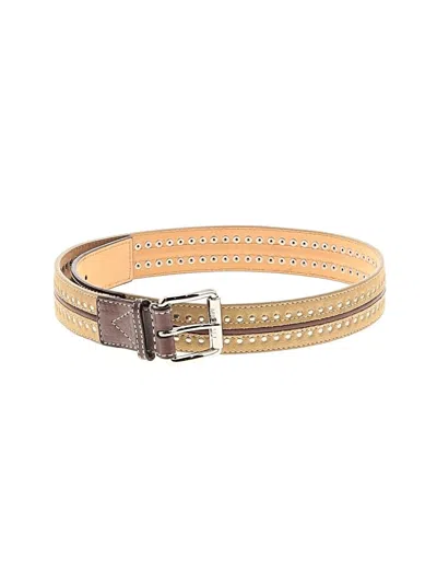 Pre-owned Michael Michael Kors Leather Belt In Green