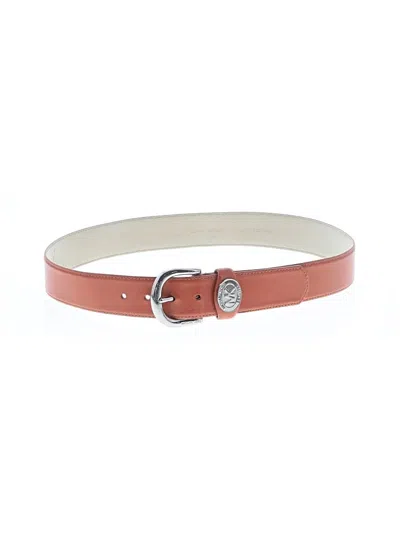 Pre-owned Michael Michael Kors Leather Belt In Orange