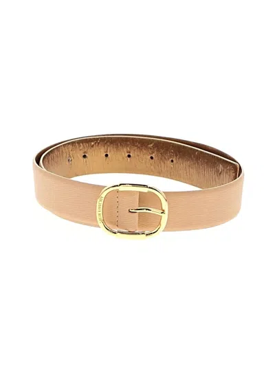 Pre-owned Michael Michael Kors Leather Belt In Tan