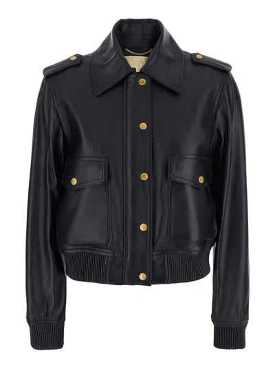 Michael Michael Kors Leather Blouson